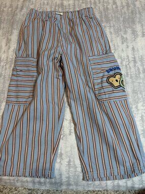 Next Blue Striped Cargo Pants 5-6Y